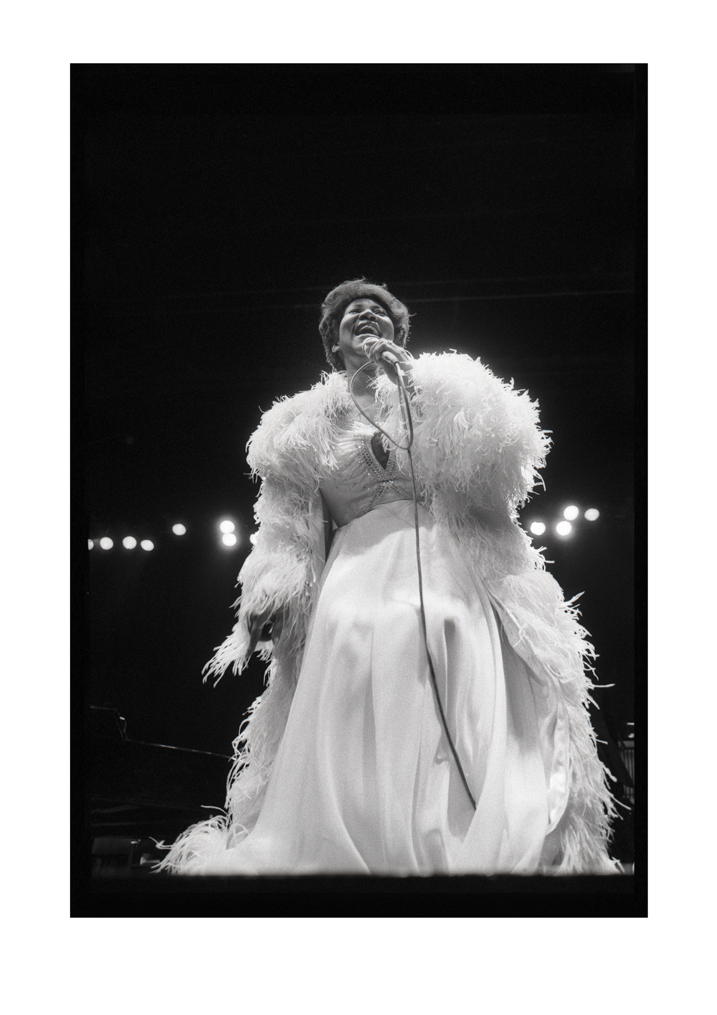 A4 Aretha Franklin L5 wb Aretha Franklin Wall Art. Limited Editions