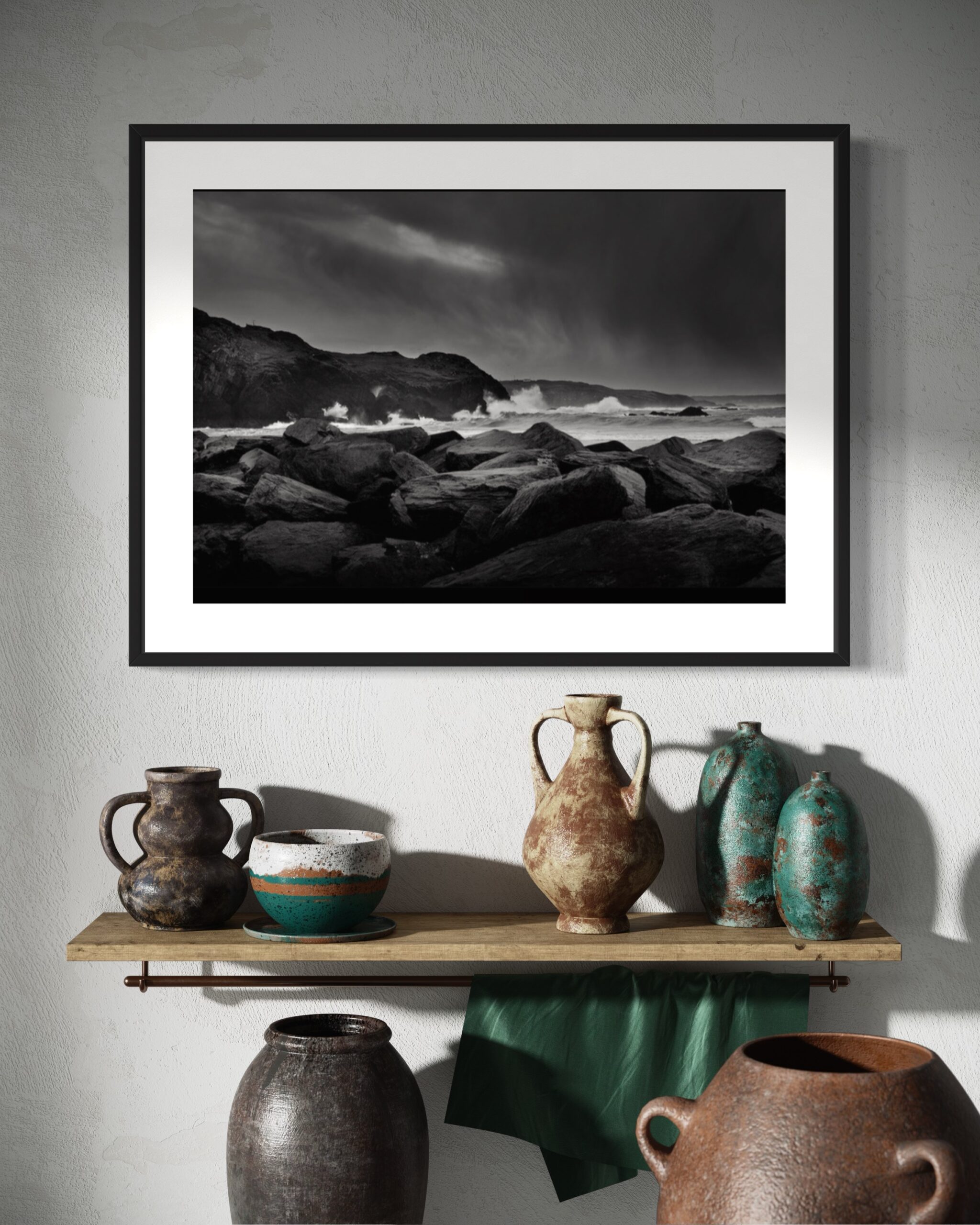 IMG_4549 Ireland Moody Seascape – Landscape Black and White Prints