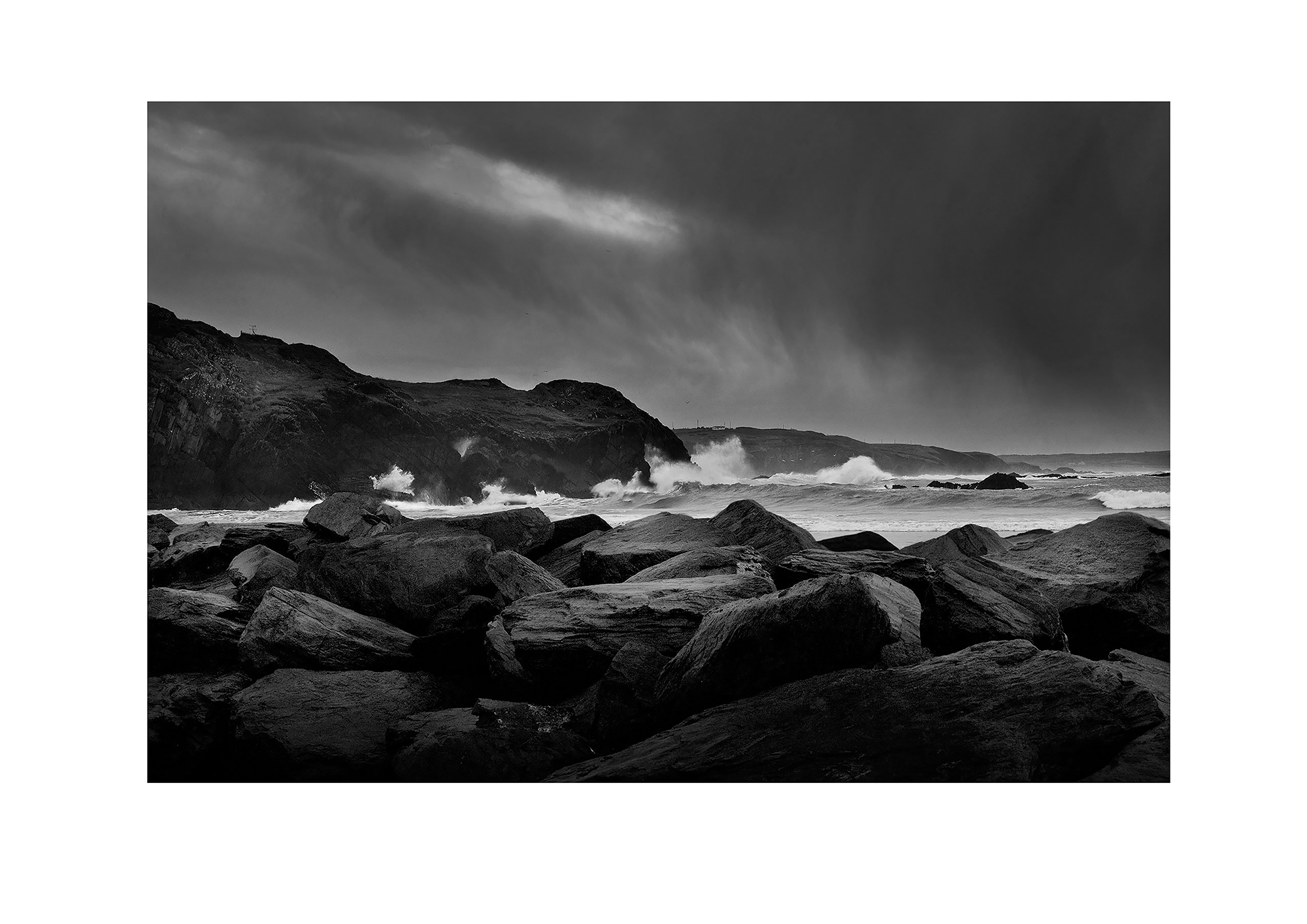 Ireland Seascape 1 wb Ireland Moody Seascape – – Landscape Limited Edition Prints for your Wall’s
