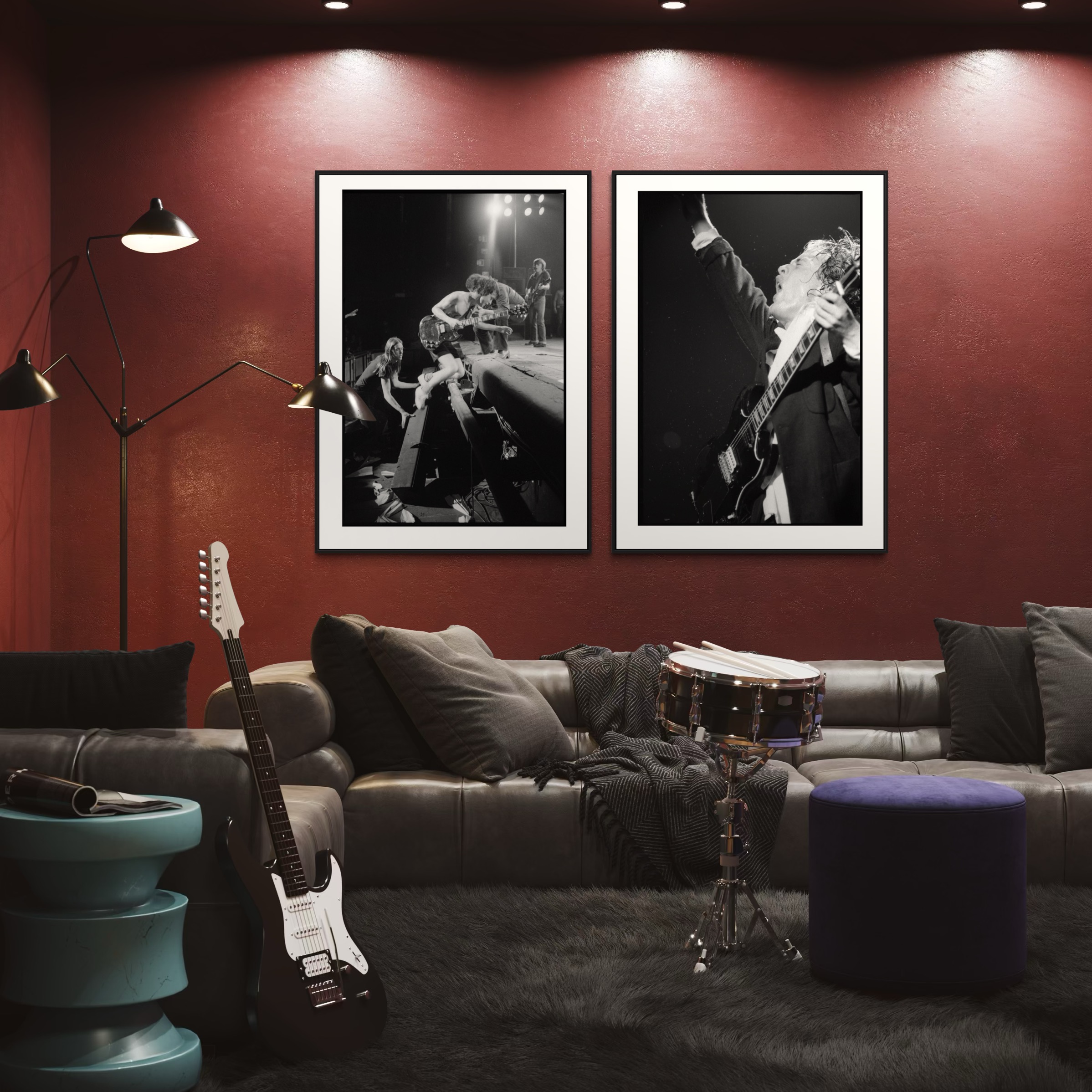 AC/DC Angus Young 1: A1 150 Limited Edition Prints. Signed and Numbered ...