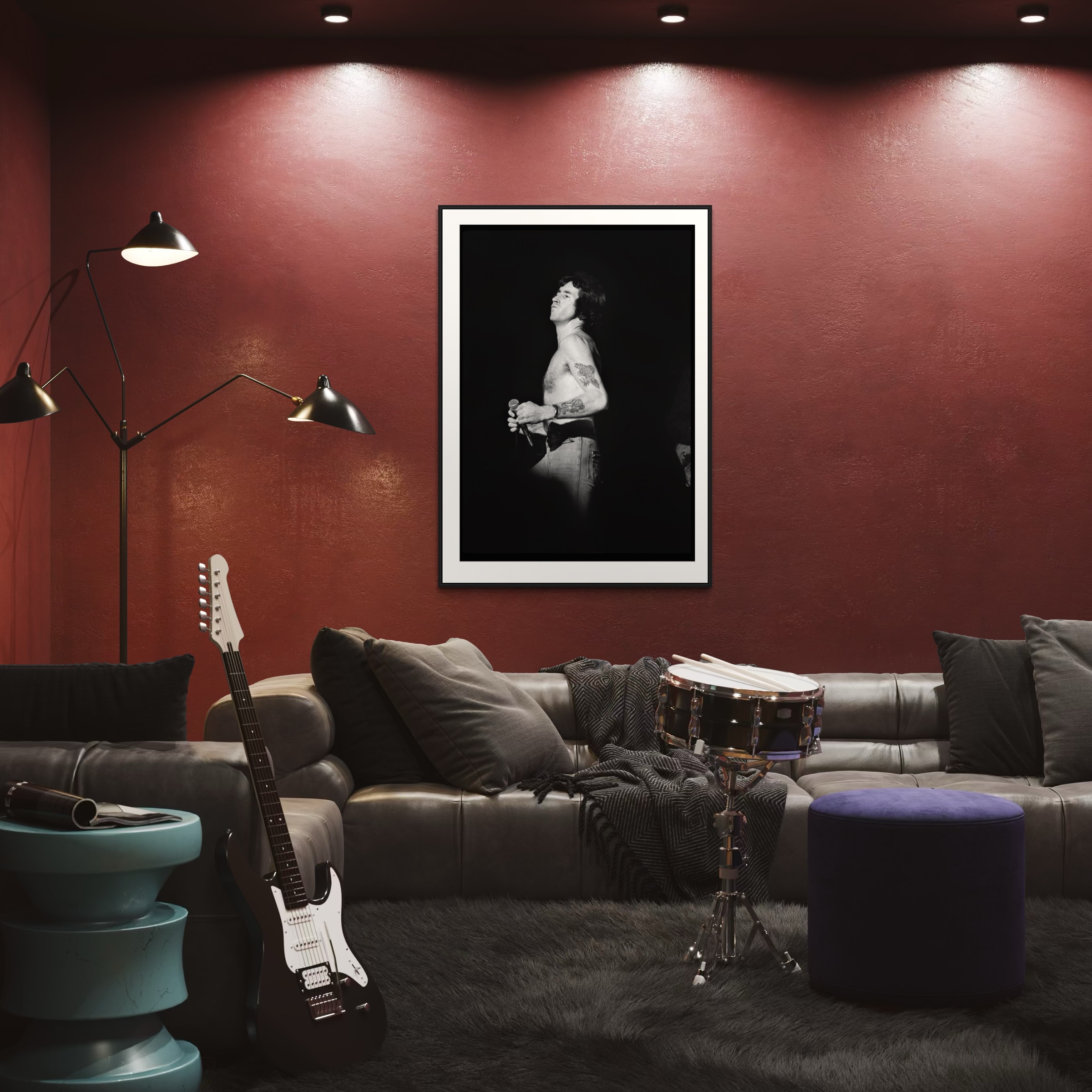 BON SCOTT AC/DC Photo BON SCOTT AC/DC Photo Wall Art