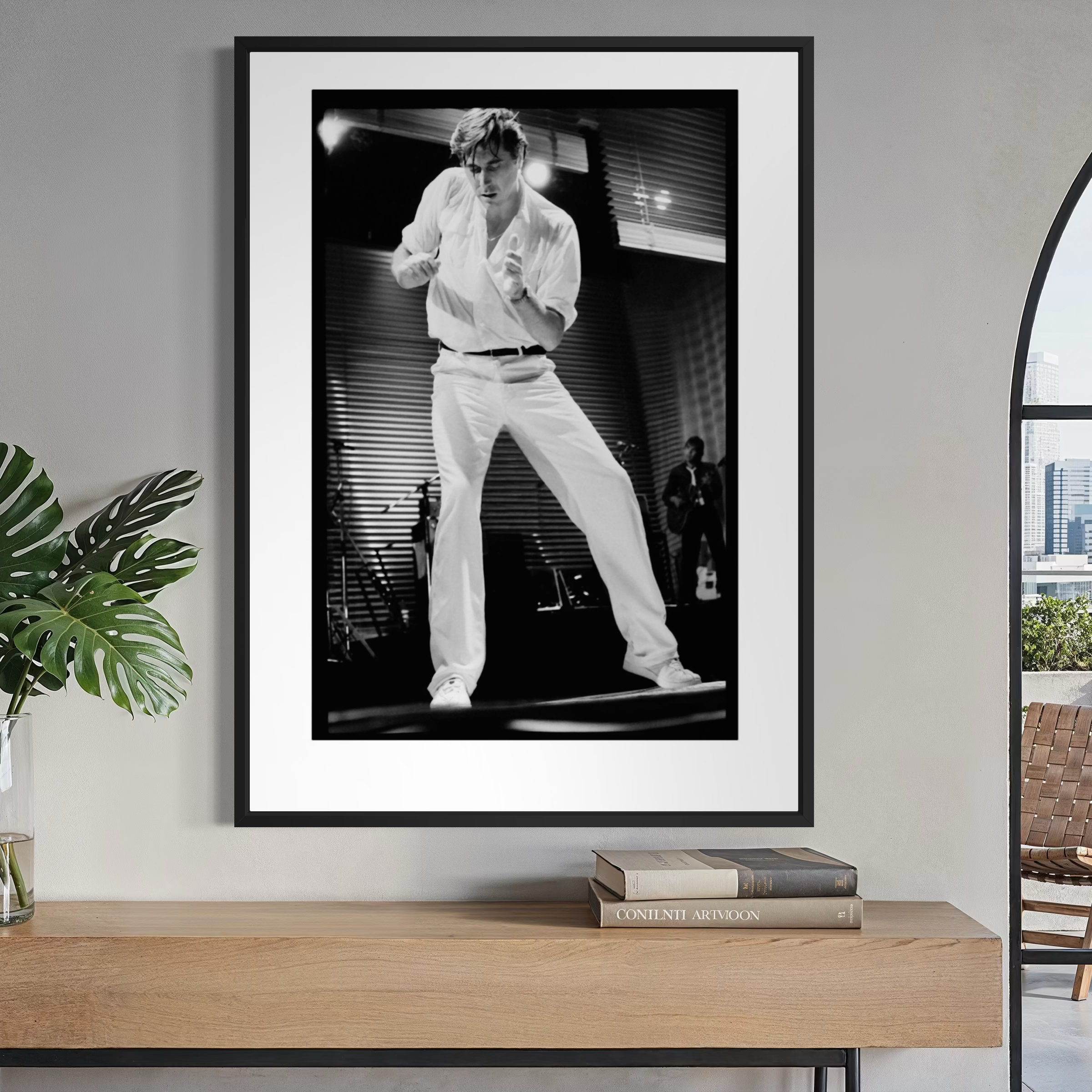 Bryan Ferry performing with Roxy Music at Wembley Arena in 1981. Bryan Ferry performing with Roxy Music at Wembley Arena in 1981.Wall Art. Limited Editions